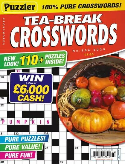 Puzzler Tea-Break Crosswords Magazine
