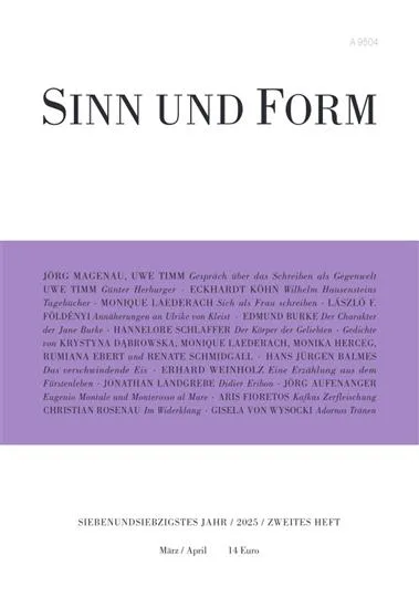 Sinn und Form (German)